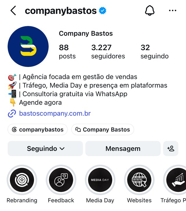 Instagram @companybastos — 3.227 seguidores